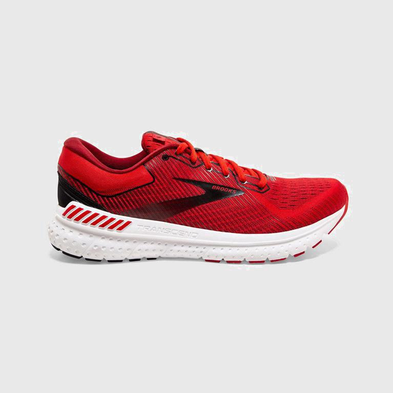 Brooks Men's Transcend 7 Road Running Shoes Singapore - Red (52189-BHIQ)